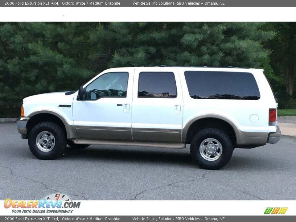 2000 Ford Excursion XLT 4x4 Oxford White / Medium Graphite Photo #12