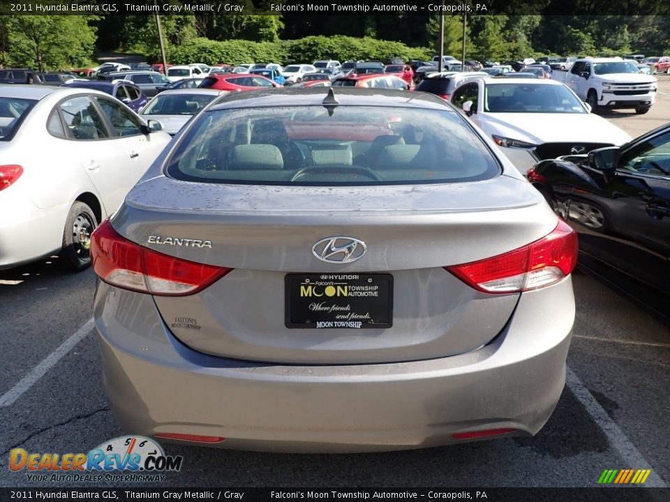 2011 Hyundai Elantra GLS Titanium Gray Metallic / Gray Photo #3