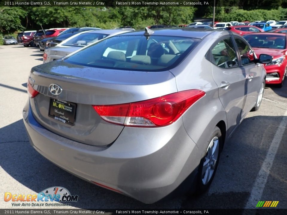 2011 Hyundai Elantra GLS Titanium Gray Metallic / Gray Photo #4