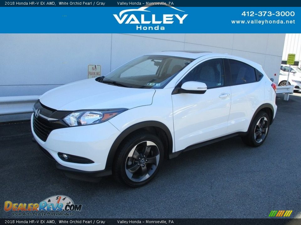 2018 Honda HR-V EX AWD White Orchid Pearl / Gray Photo #1