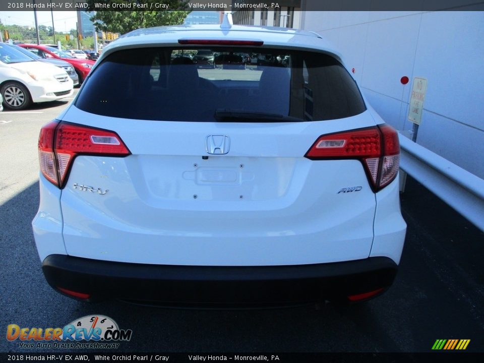 2018 Honda HR-V EX AWD White Orchid Pearl / Gray Photo #4