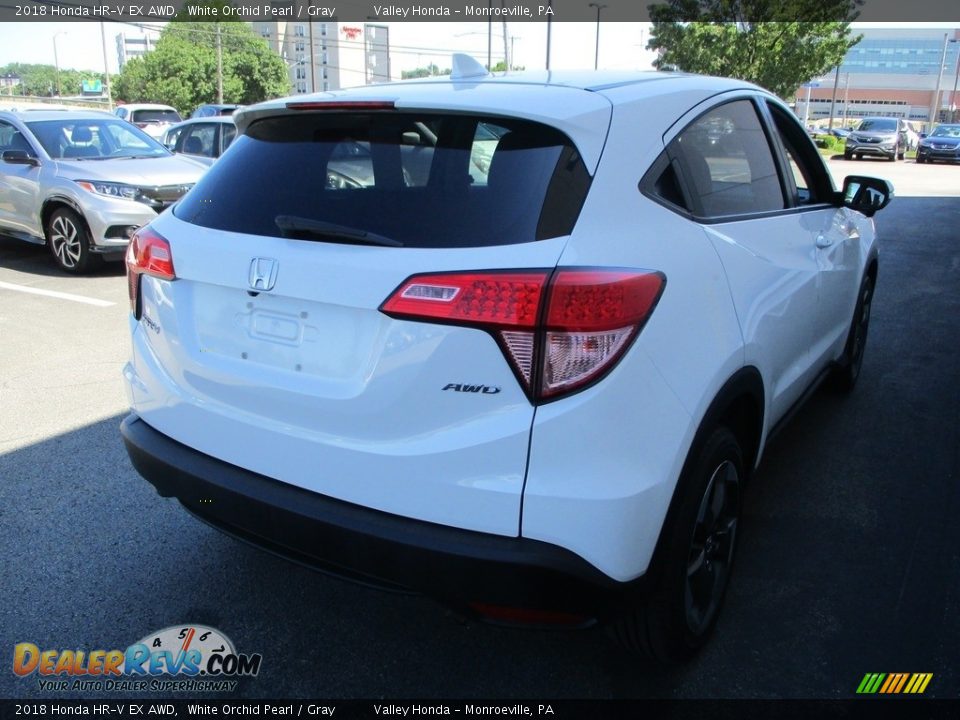 2018 Honda HR-V EX AWD White Orchid Pearl / Gray Photo #5