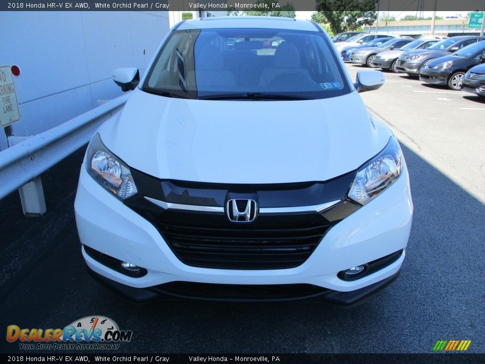 2018 Honda HR-V EX AWD White Orchid Pearl / Gray Photo #8