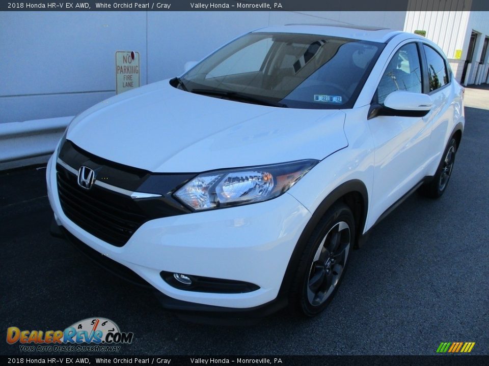 2018 Honda HR-V EX AWD White Orchid Pearl / Gray Photo #9