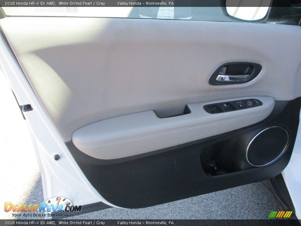 2018 Honda HR-V EX AWD White Orchid Pearl / Gray Photo #10