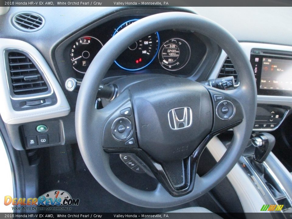 2018 Honda HR-V EX AWD White Orchid Pearl / Gray Photo #14