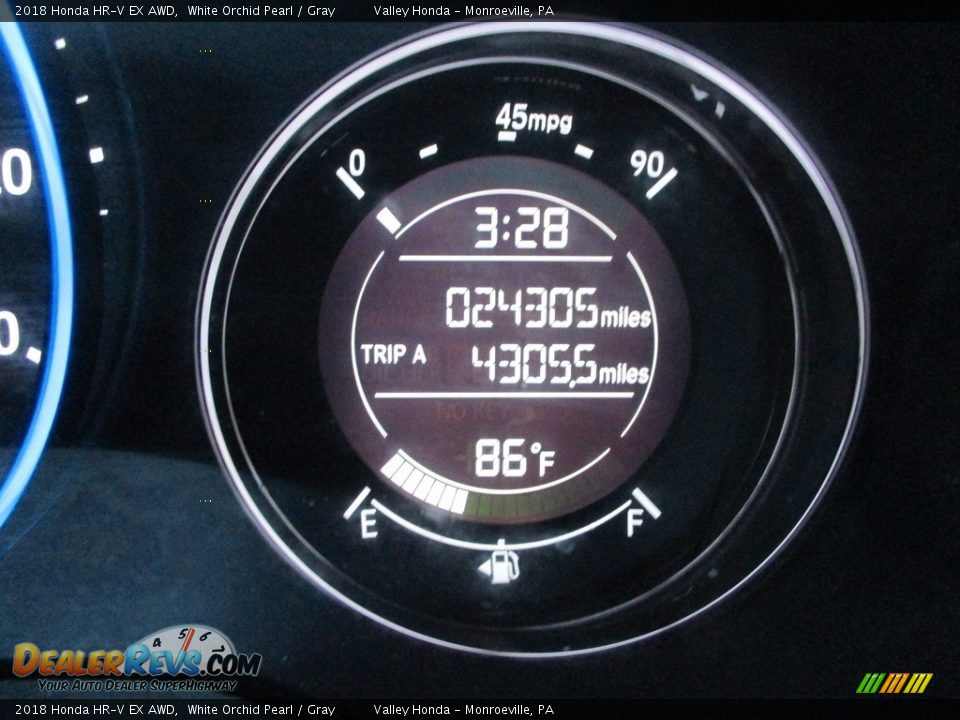 2018 Honda HR-V EX AWD White Orchid Pearl / Gray Photo #20