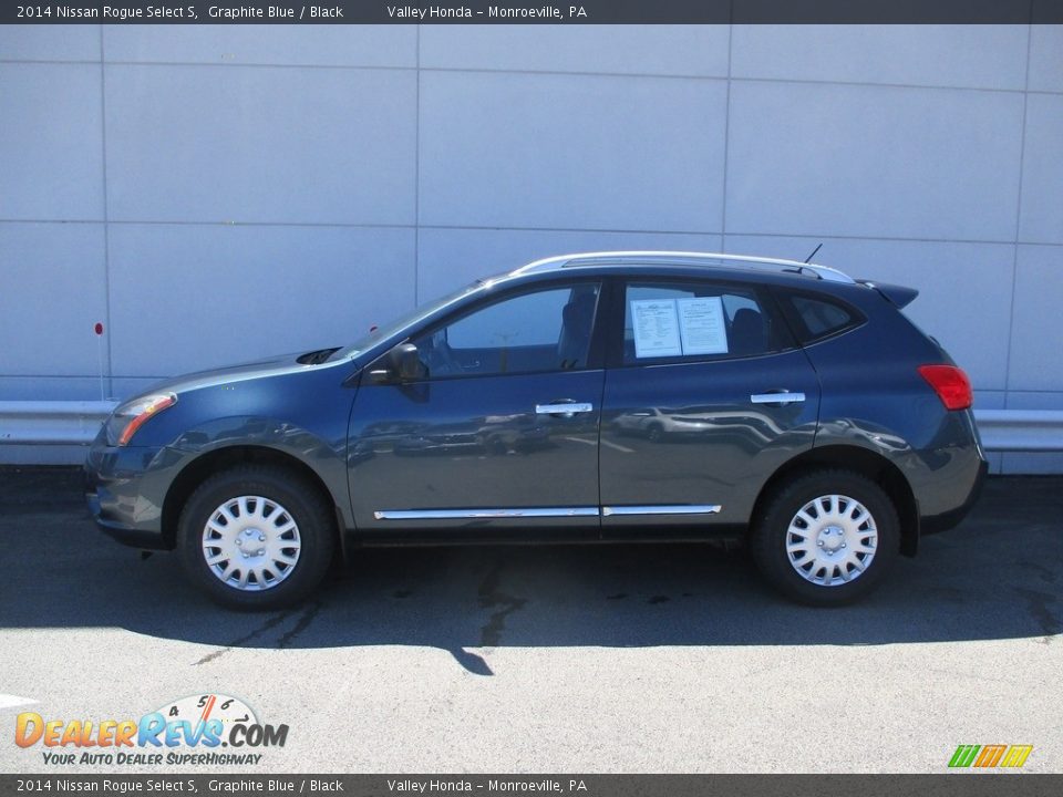 2014 Nissan Rogue Select S Graphite Blue / Black Photo #2