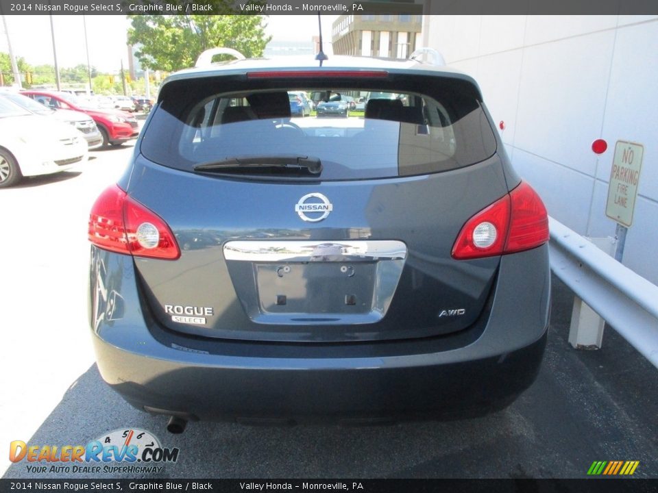 2014 Nissan Rogue Select S Graphite Blue / Black Photo #4