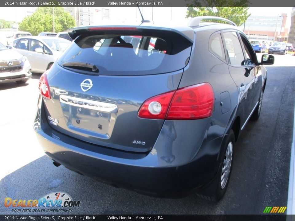 2014 Nissan Rogue Select S Graphite Blue / Black Photo #5