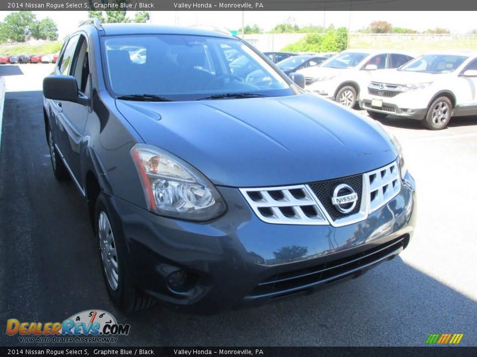 2014 Nissan Rogue Select S Graphite Blue / Black Photo #7