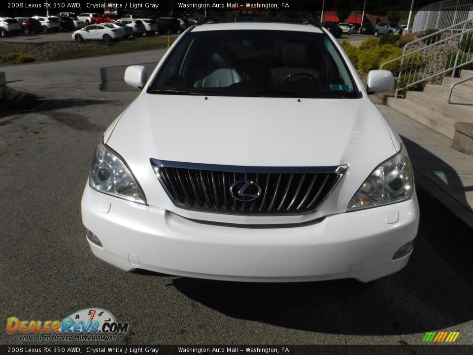 2008 Lexus RX 350 AWD Crystal White / Light Gray Photo #10