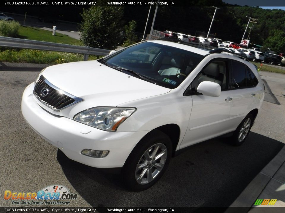 2008 Lexus RX 350 AWD Crystal White / Light Gray Photo #11