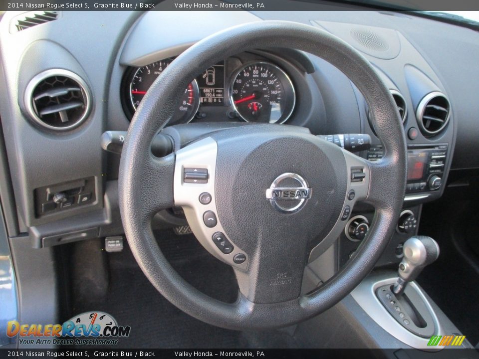 2014 Nissan Rogue Select S Graphite Blue / Black Photo #14