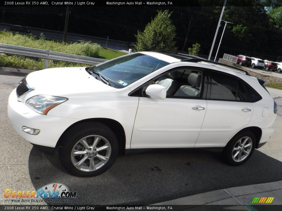 2008 Lexus RX 350 AWD Crystal White / Light Gray Photo #12