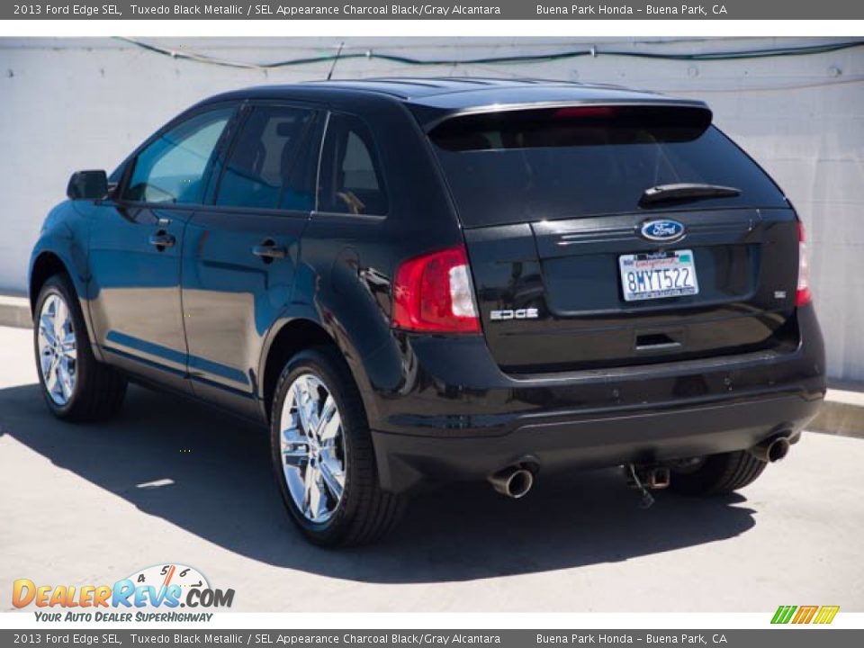 2013 Ford Edge SEL Tuxedo Black Metallic / SEL Appearance Charcoal Black/Gray Alcantara Photo #2