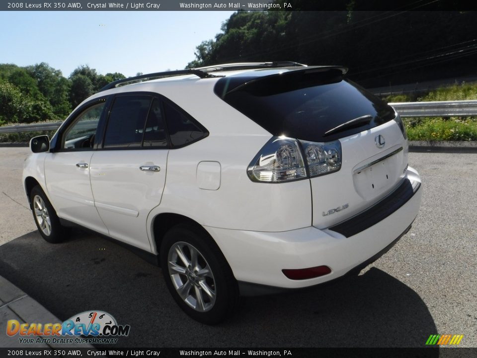 2008 Lexus RX 350 AWD Crystal White / Light Gray Photo #13