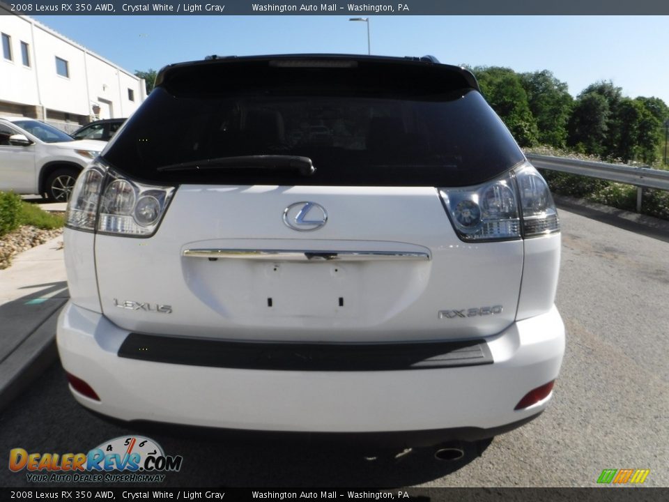 2008 Lexus RX 350 AWD Crystal White / Light Gray Photo #14