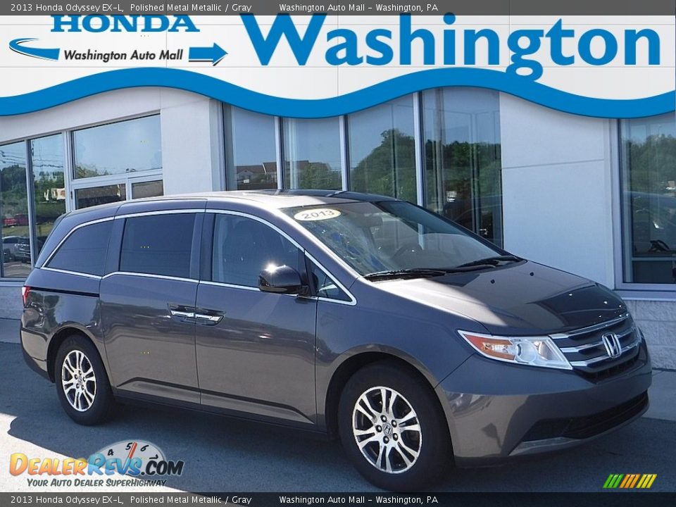 2013 Honda Odyssey EX-L Polished Metal Metallic / Gray Photo #1