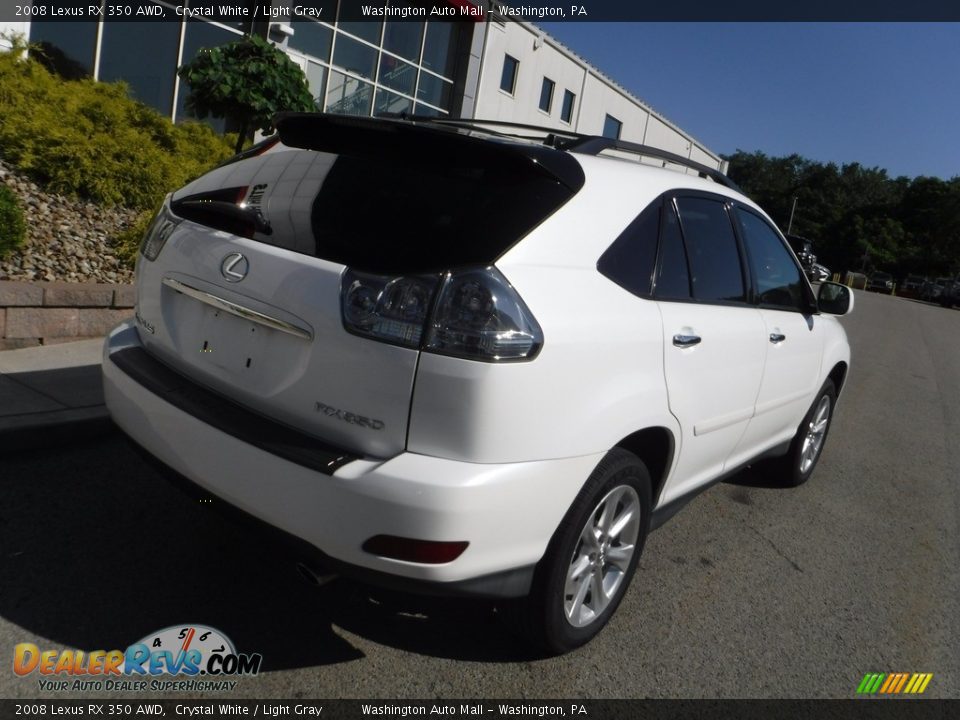 2008 Lexus RX 350 AWD Crystal White / Light Gray Photo #15