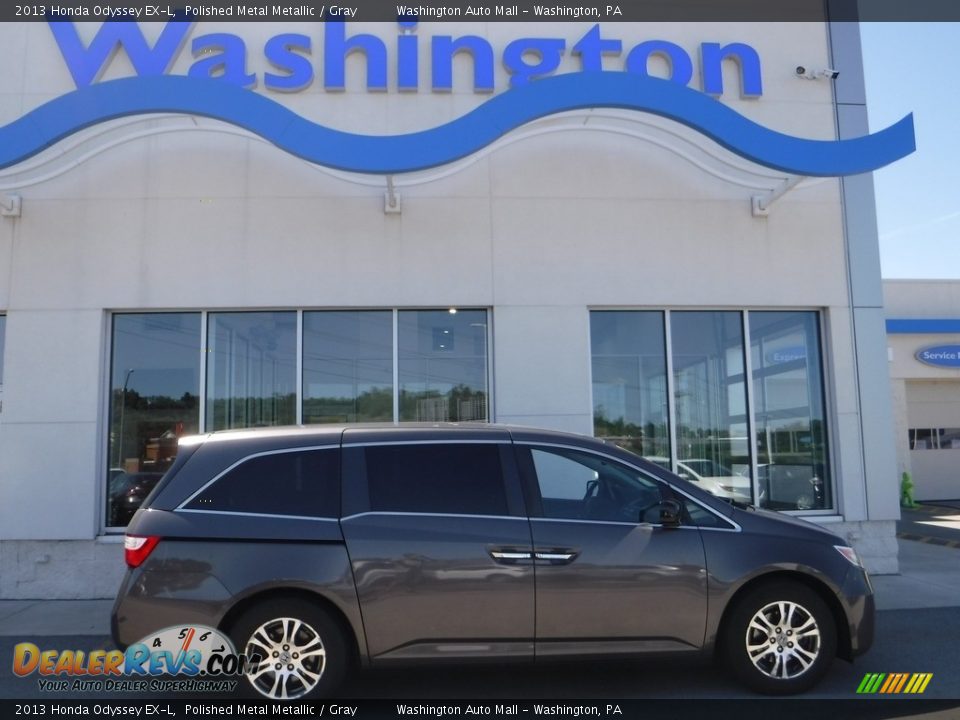 2013 Honda Odyssey EX-L Polished Metal Metallic / Gray Photo #2