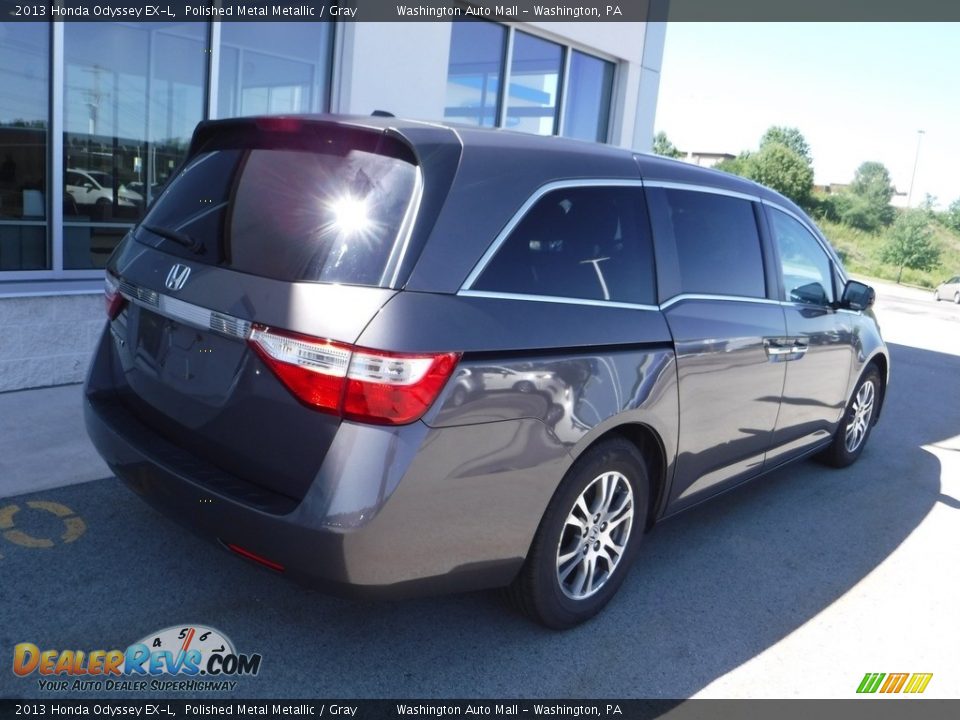 2013 Honda Odyssey EX-L Polished Metal Metallic / Gray Photo #8