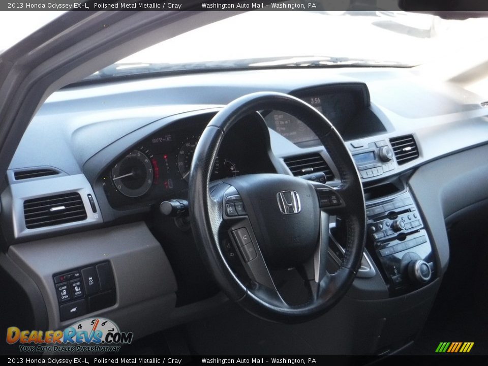2013 Honda Odyssey EX-L Polished Metal Metallic / Gray Photo #11