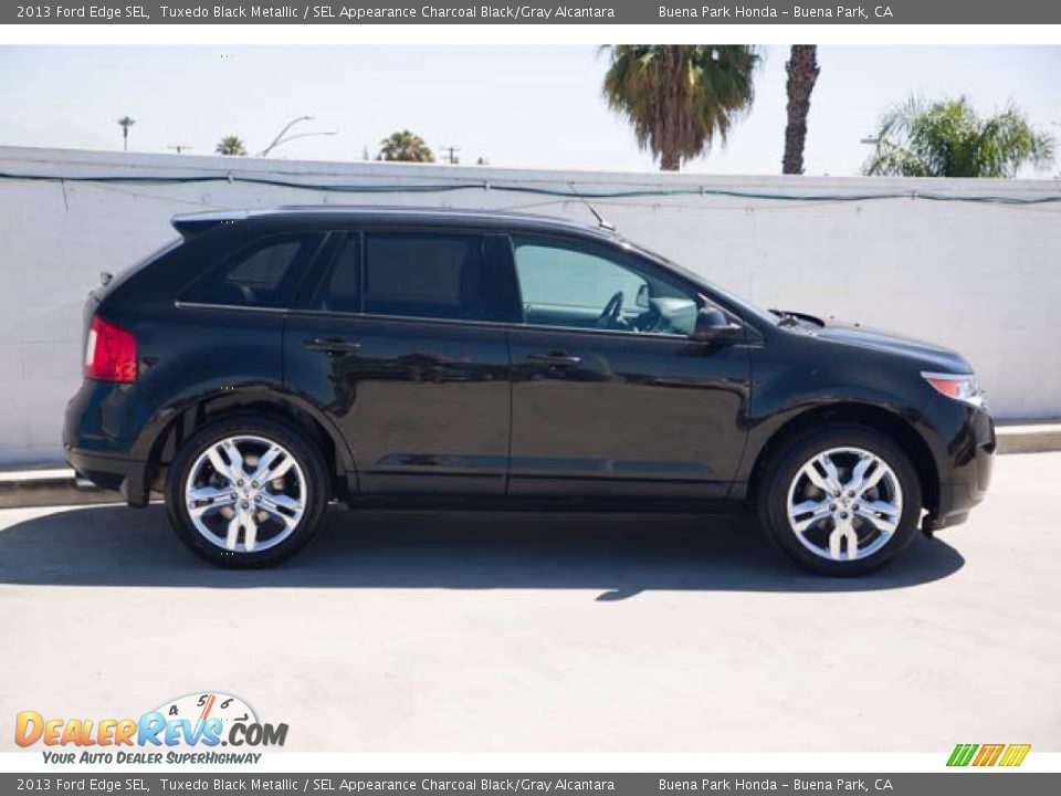 2013 Ford Edge SEL Tuxedo Black Metallic / SEL Appearance Charcoal Black/Gray Alcantara Photo #13