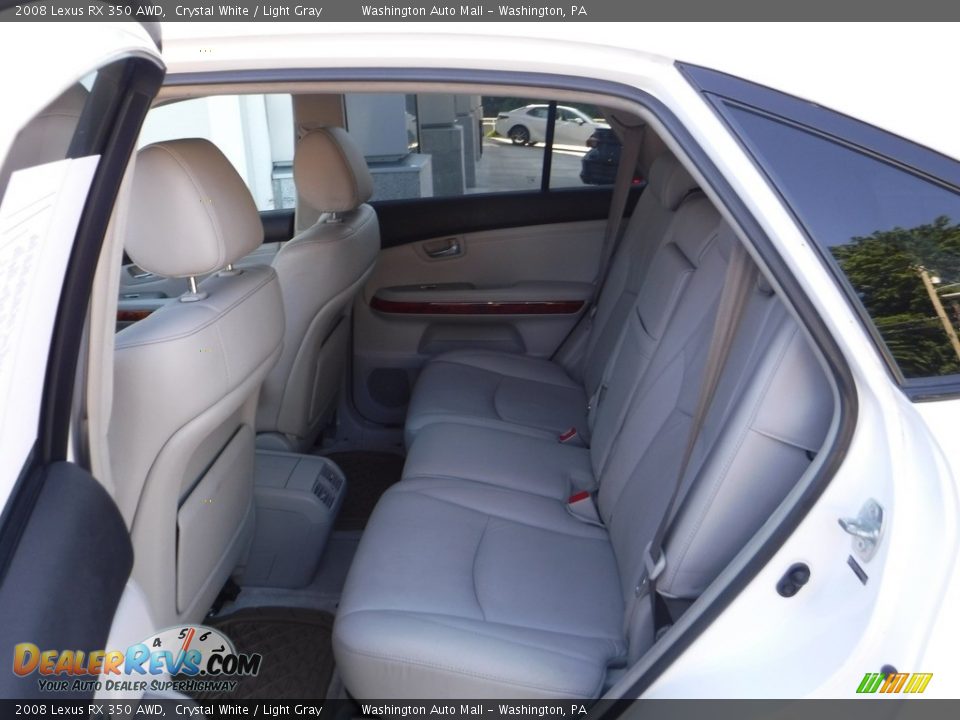 2008 Lexus RX 350 AWD Crystal White / Light Gray Photo #25