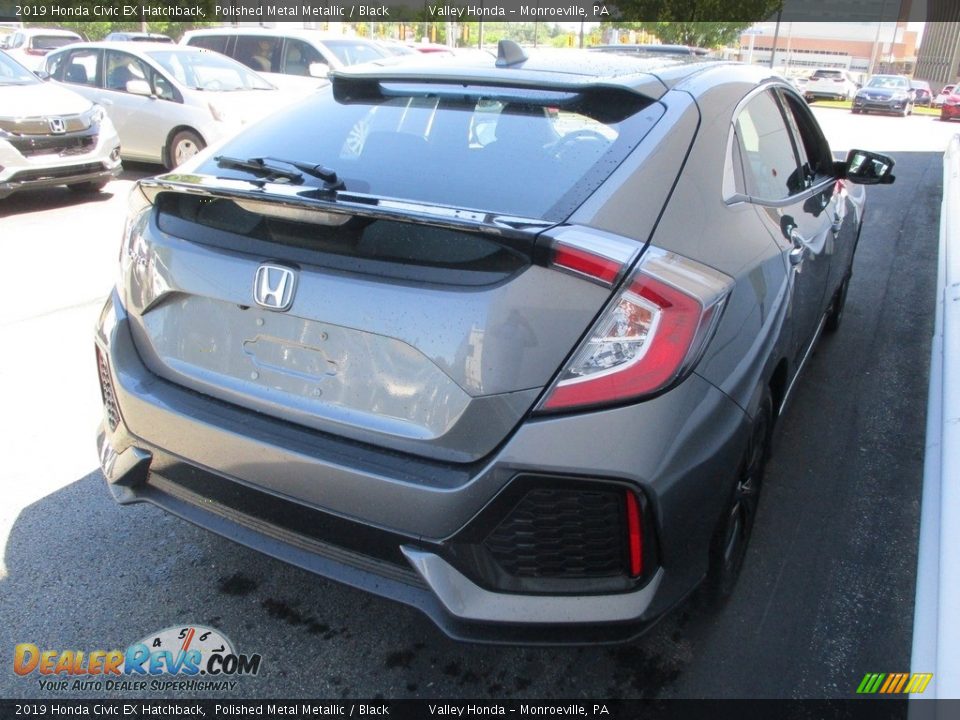 2019 Honda Civic EX Hatchback Polished Metal Metallic / Black Photo #5