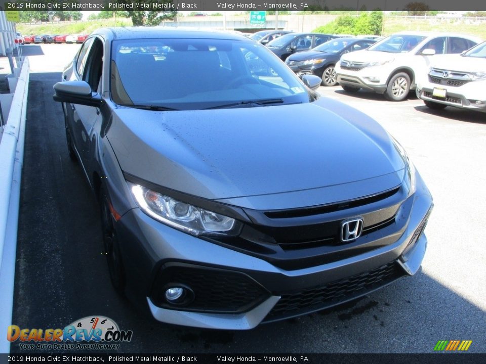 2019 Honda Civic EX Hatchback Polished Metal Metallic / Black Photo #6