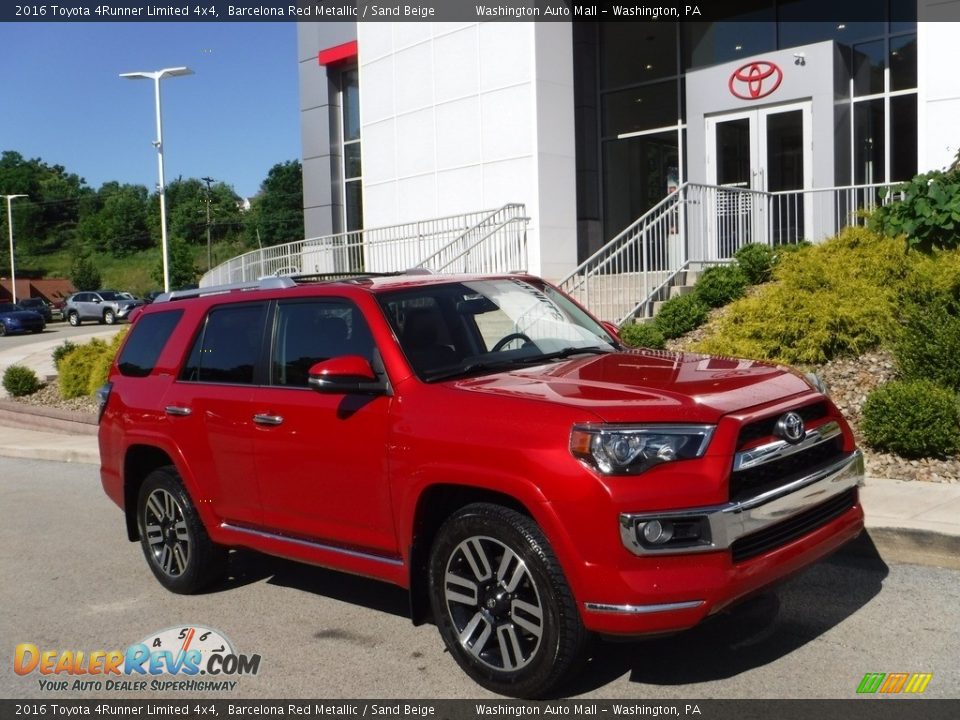 2016 Toyota 4Runner Limited 4x4 Barcelona Red Metallic / Sand Beige Photo #1