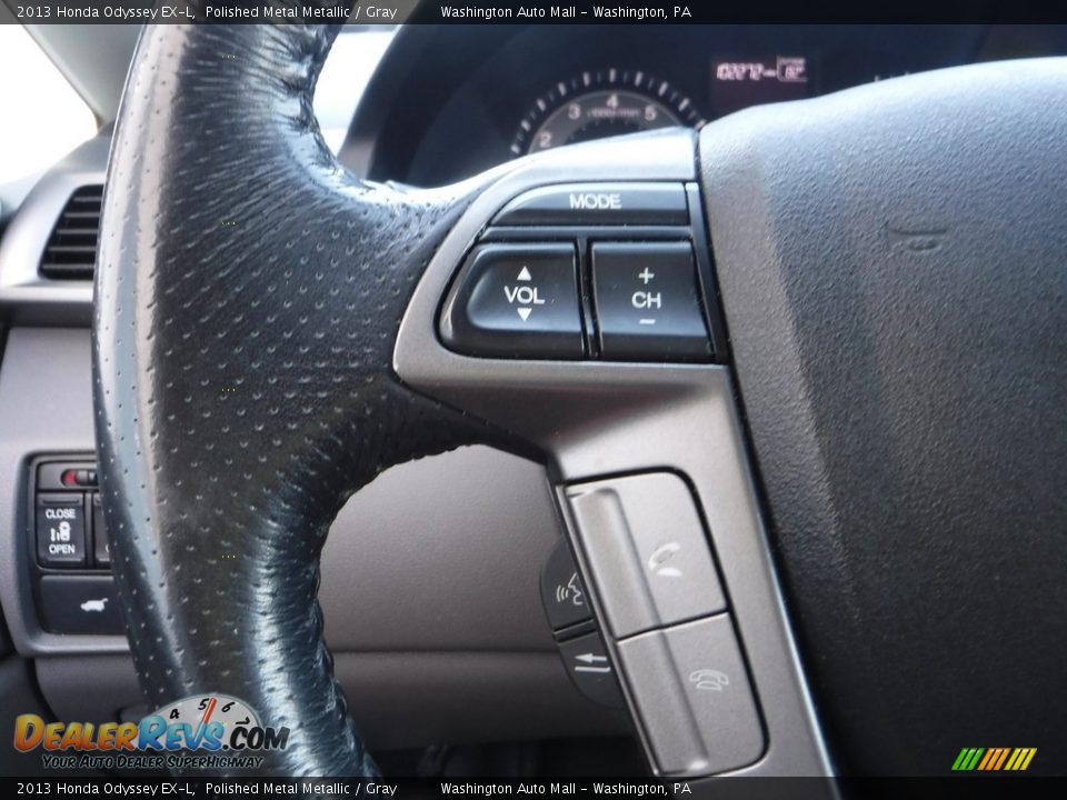 2013 Honda Odyssey EX-L Polished Metal Metallic / Gray Photo #21
