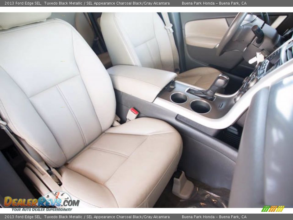 2013 Ford Edge SEL Tuxedo Black Metallic / SEL Appearance Charcoal Black/Gray Alcantara Photo #23