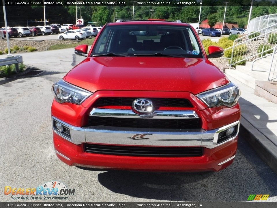 2016 Toyota 4Runner Limited 4x4 Barcelona Red Metallic / Sand Beige Photo #12