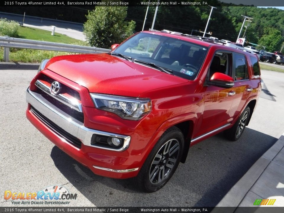 2016 Toyota 4Runner Limited 4x4 Barcelona Red Metallic / Sand Beige Photo #13