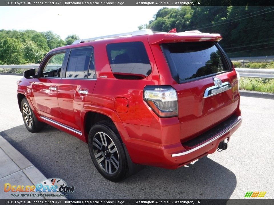 2016 Toyota 4Runner Limited 4x4 Barcelona Red Metallic / Sand Beige Photo #15