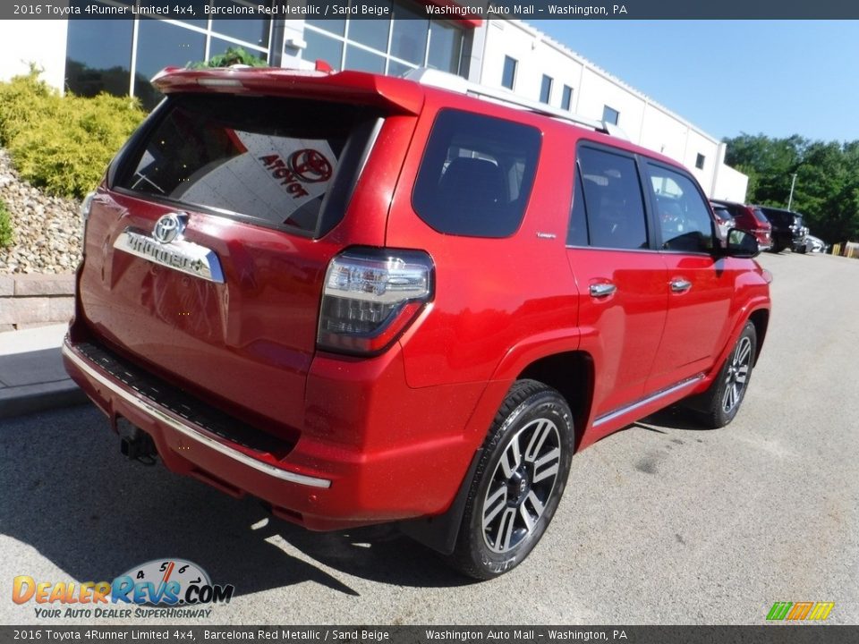 2016 Toyota 4Runner Limited 4x4 Barcelona Red Metallic / Sand Beige Photo #17