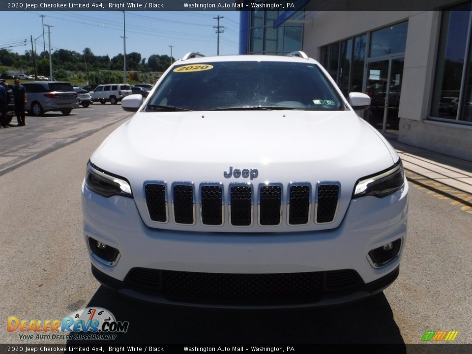 2020 Jeep Cherokee Limited 4x4 Bright White / Black Photo #5