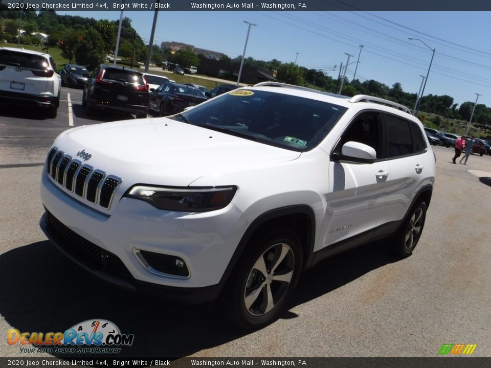 2020 Jeep Cherokee Limited 4x4 Bright White / Black Photo #6
