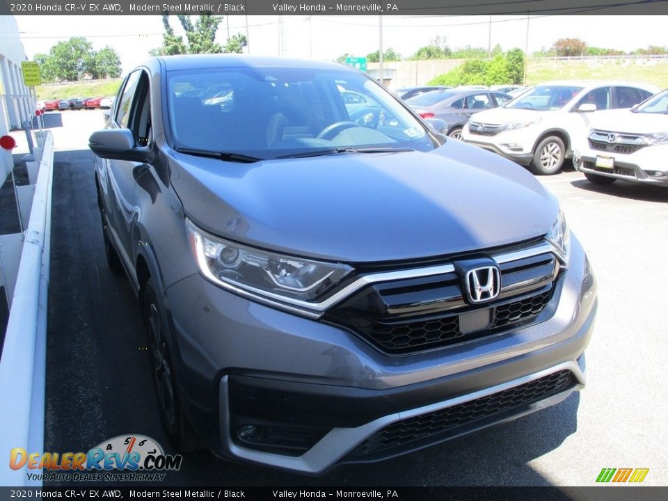 2020 Honda CR-V EX AWD Modern Steel Metallic / Black Photo #7