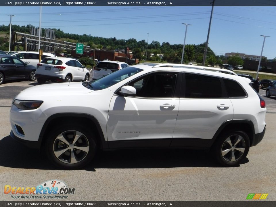 2020 Jeep Cherokee Limited 4x4 Bright White / Black Photo #7