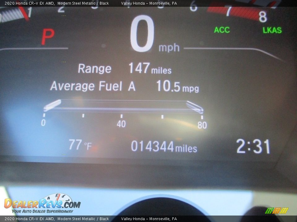 2020 Honda CR-V EX AWD Modern Steel Metallic / Black Photo #20