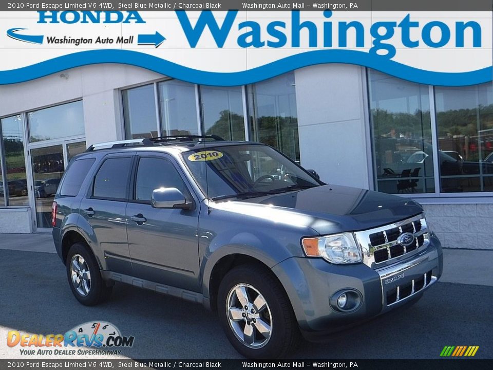 2010 Ford Escape Limited V6 4WD Steel Blue Metallic / Charcoal Black Photo #1