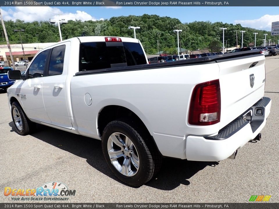 2014 Ram 1500 Sport Quad Cab 4x4 Bright White / Black Photo #3