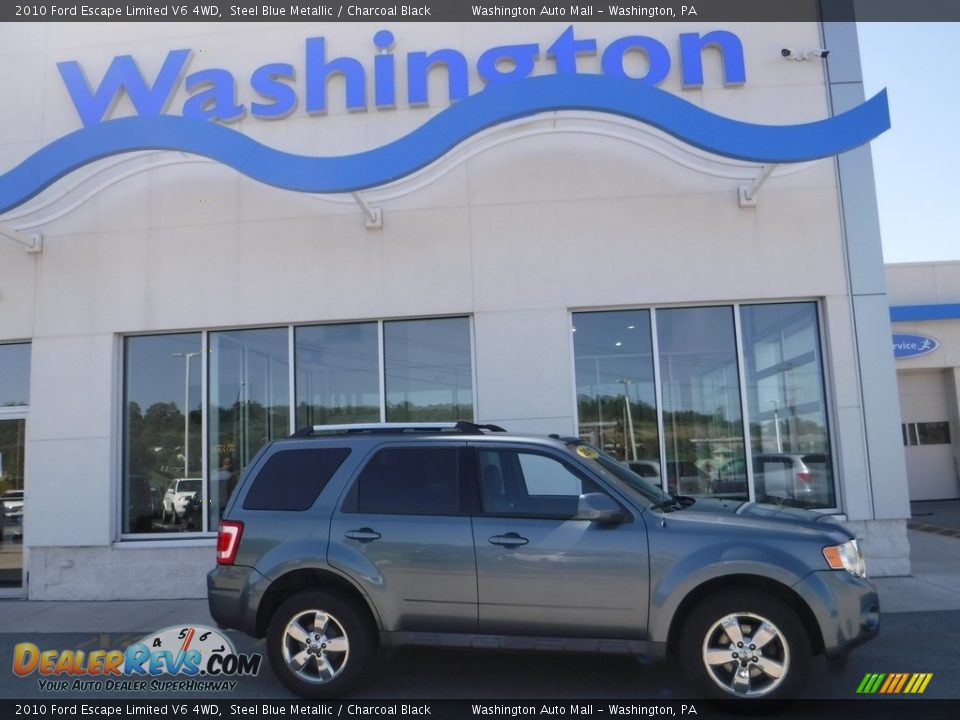 2010 Ford Escape Limited V6 4WD Steel Blue Metallic / Charcoal Black Photo #2