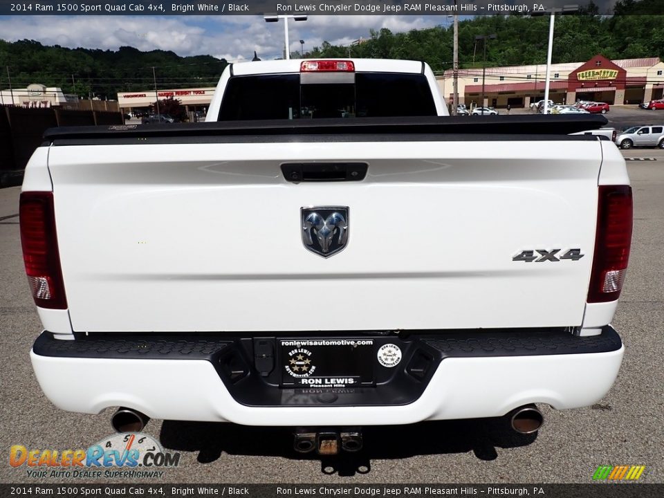 2014 Ram 1500 Sport Quad Cab 4x4 Bright White / Black Photo #4