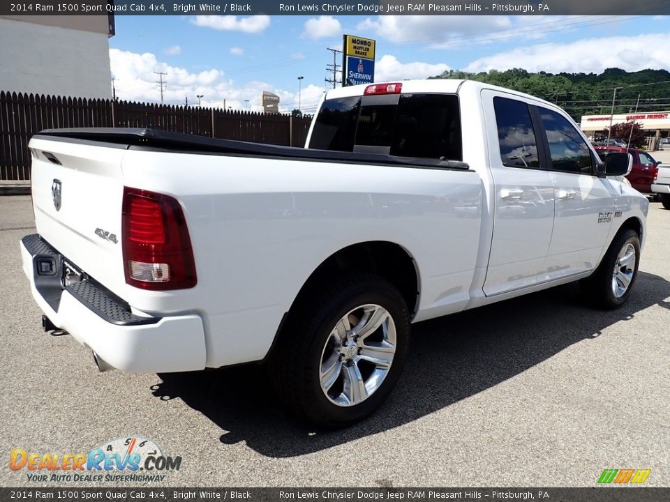 2014 Ram 1500 Sport Quad Cab 4x4 Bright White / Black Photo #6