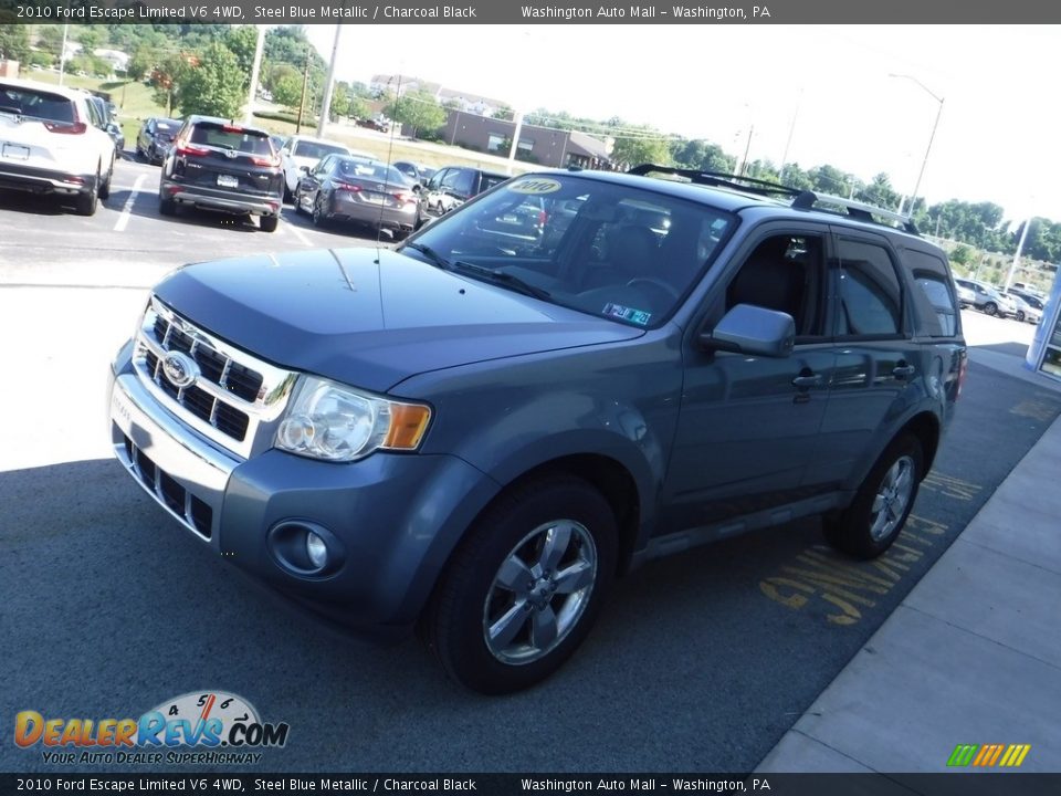 2010 Ford Escape Limited V6 4WD Steel Blue Metallic / Charcoal Black Photo #6