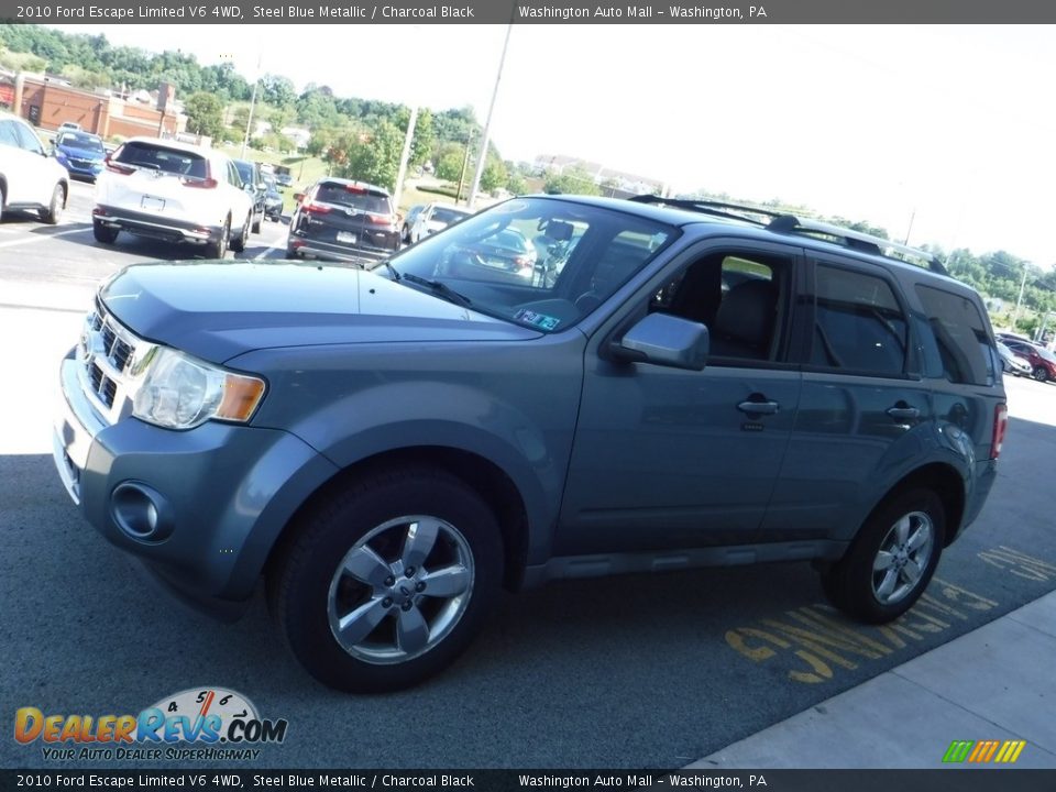 2010 Ford Escape Limited V6 4WD Steel Blue Metallic / Charcoal Black Photo #7